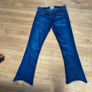 Current/Elliott cropped bootcut denim